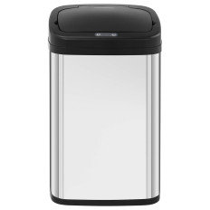 Cesta de basura rectangular sin contacto automática con un sensor de tráfico de 30 cm 30 l