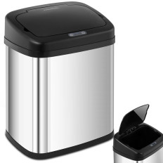 Trash bin. Automatic non-contact rectangular with motion sensor 30 cm 20 l
