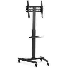 Stand-Stand-TV-Griff-TV mit mobilem Regal einstellbar max. 55 '' 35 kg Höhe 116-151 cm