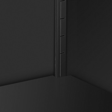 Gabinete de metal para archivos de archivos de documentos con una antracita de 2 piezas