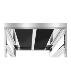 Carro gastronómico con un estante para transportar contenedores 6x GN1 / 1