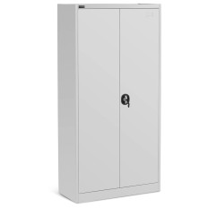 Metāla biroja kabinets Dokumentiem 4 Plaukti ar trokšņa durvīm 180 cm Grey