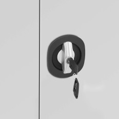 Armário de escritório de metal para documentos 4 prateleiras com portas de ruído 180 cm cinza