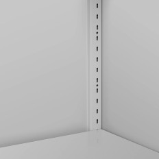 Metallkontori kapp Dokumentide jaoks 4 Müratoitega riiulid 180 cm hall