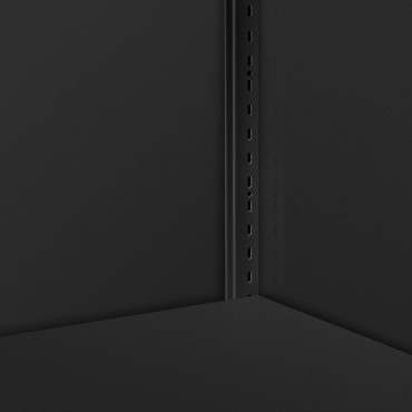 Gabinete de escritório de metal para documentos 4 prateleiras com portas de ruído 180 cm antracite