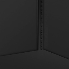 Gabinete de escritório de metal para documentos 4 prateleiras com portas de ruído 180 cm antracite