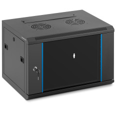 Drabužių spintos stovo montavimo serveris pakabinamas 19 '' 6u ip20 iki 60 kg 54x40x35 cm juoda