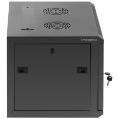 Garderobeskap Rack Installasjon Server Hengende 19 '' 6U IP20 til 60 kg 54x40x35 cm Svart