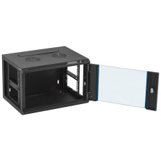 Garderobe Rack Installatie Server opknoping 19 '' 6U IP20 tot 60 kg 54x40x35 cm zwart