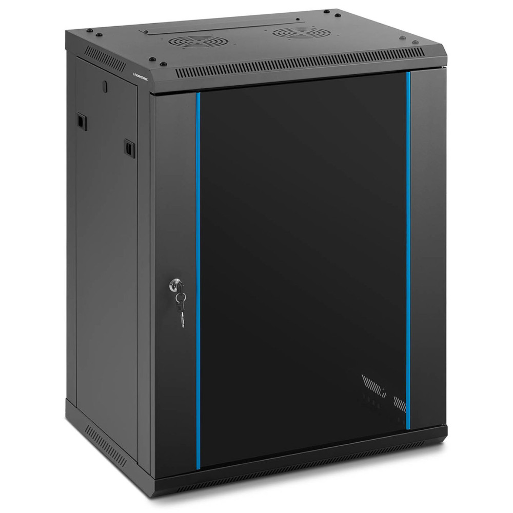 Garderobe Rack installationsserver Hängande 19 '' 15U IP20 till 60 kg 60x45x87 cm svart Garderobe Rack installationsserver Hängande 19 '' 15U IP20 till 60 kg 60x45x87 cm svart