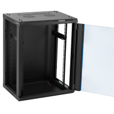 Ruhásszekrény telepítési szerver 19 '' '15U IP20 - 60 kg 60x45x87 cm fekete