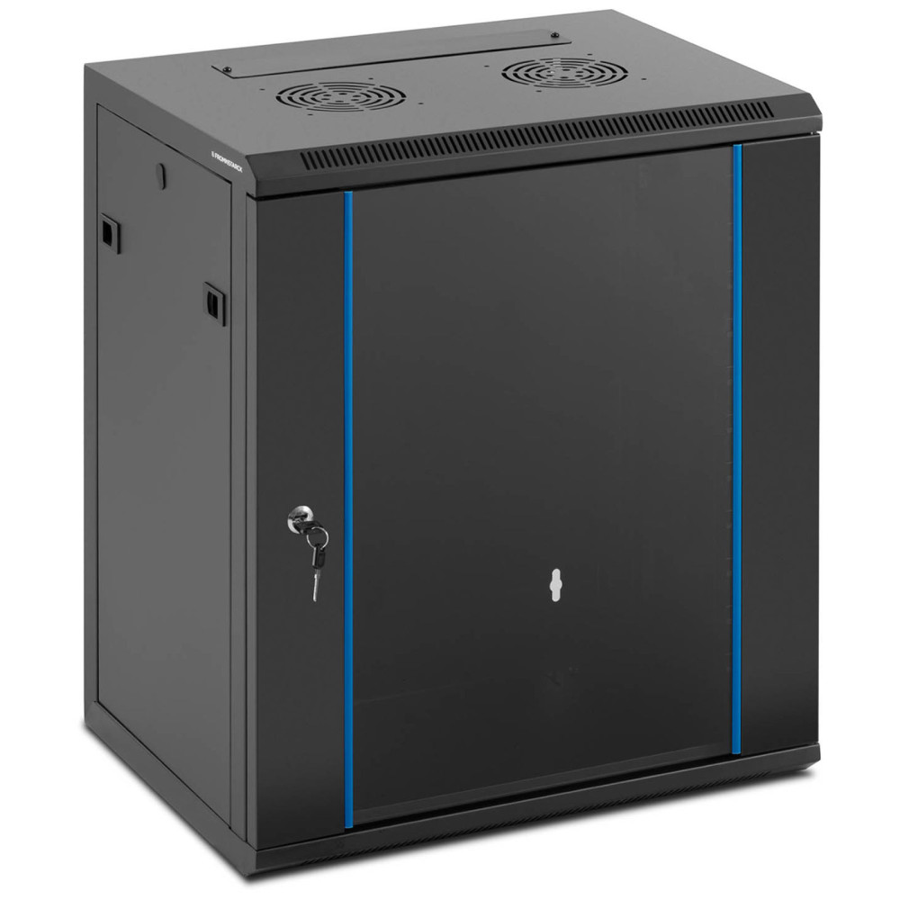 Skapis Rack tīkla serveris piekārtiem 19 '' 12u IP20 līdz 60 kg 54x39x62 cm melns Skapis Rack tīkla serveris piekārtiem 19 '' 12u IP20 līdz 60 kg 54x39x62 cm melns