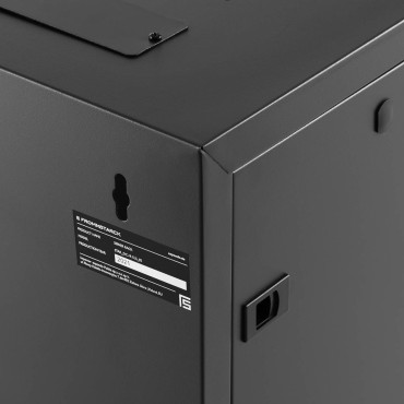 Garderobe Rack Network Server Hängande 19 '' 12U IP20 till 60 kg 54x39x62 cm Svart