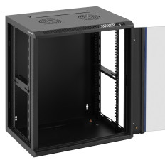 Riidekapp Rack Network Server rippus 19 '' 12U IP20 kuni 60 kg 54x39x62 cm must