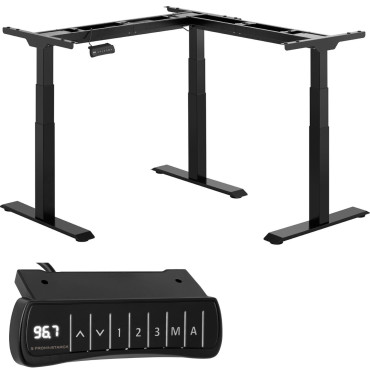 Quadro de moldura de mesa de canto com ajuste de altura elétrica 58-123 cm Ângulo