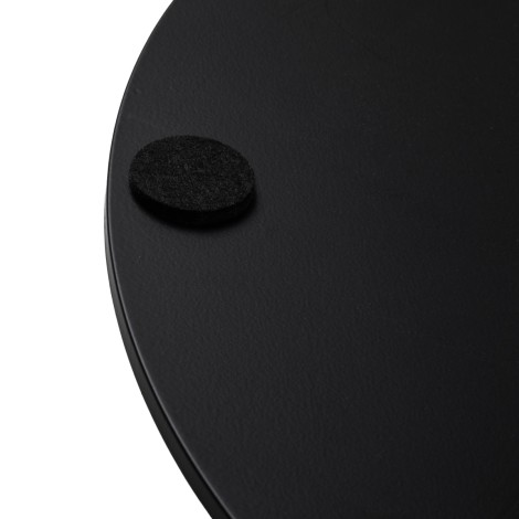 Gabbiano L010 ronde basis voor kappersstoel zwart — detail basis