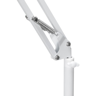 UV LED-lampa Glow 112 med metallbas 48W för pedikyr på stativ — närbild av armstöd