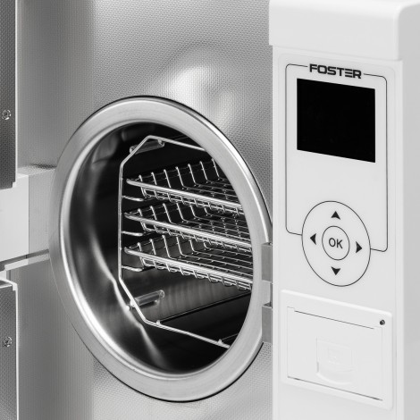 Fomos Foster 12L Avtoklav Bela — sprednji pogled