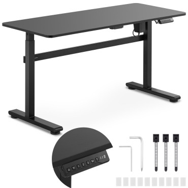 Electric desk with high...