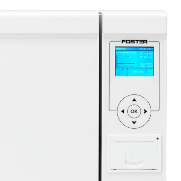 Autoclave Fomos Foster 8L blanc — vue de face