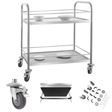 A stainless steel waiter...