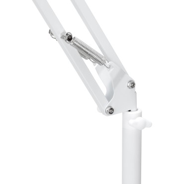 Pedicure lamp stand white — close-up of the armrest