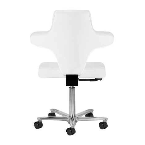 Beauty stol Azzurro Special 152 sne-hvid — bagfra