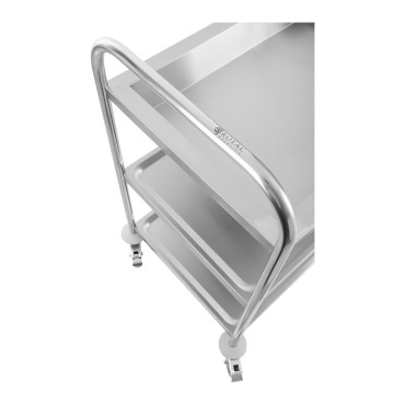 Stainless steel waiter stroller - 3 shelves Royal Catering