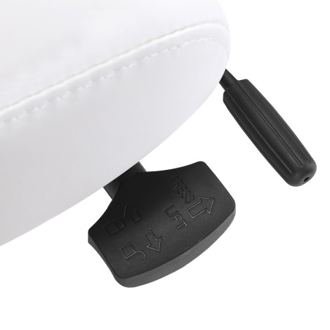 Fauteuil esthétique Azzurro Special 152 blanc neige — gros plan commandes