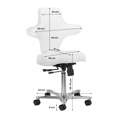Fauteuil esthétique Azzurro Special 152 blanc neige