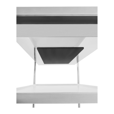 Stainless steel waiter stroller - 3 shelves Royal Catering