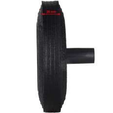 Rueda de círculo para una hebilla de contenedores para los residuos de goma. 200 mm