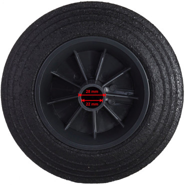 Roda de círculo para uma fivela de recipiente para lixo de borracha 200 mm