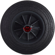Rueda de círculo para una hebilla de contenedores para los residuos de goma. 200 mm