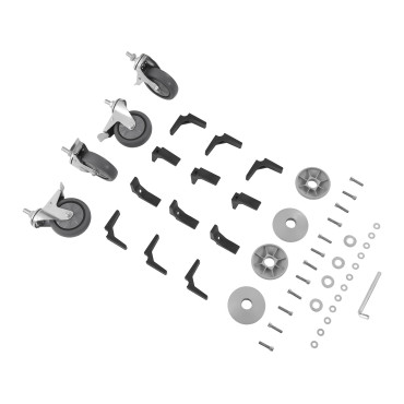 Roostevabast terasest kelner jalutuskäru - 3 riiulit Royal Catering