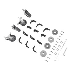 Carrinho de mesa de aço inoxidável - 3 prateleiras Royal Catering
