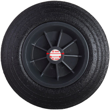 Roda de círculo para um cartucho de contêiner para lixo de borracha 200 mm