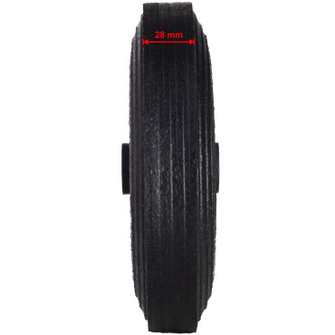 Roda de círculo para um cartucho de contêiner para lixo de borracha 200 mm