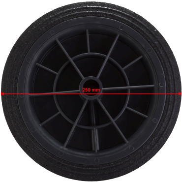 Circle ratas konteineri pandla kummijäätmete kolmapäeval 250mm