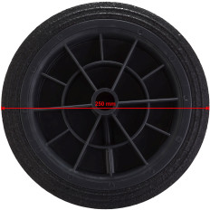 Kruhové koleso pre kontajnerovú sponu pre gumený odpad St. 250 mm