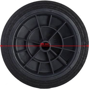 Roda de círculo para uma fivela de recipiente para lixo de borracha 300mm