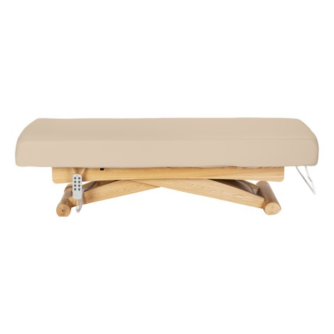 SPA-liggestol Sillon Siesta beige med lysebrun base — fra siden