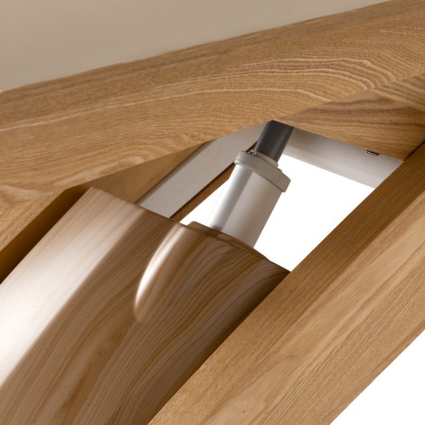 SPA nyugágy Sillon Siesta bézs, világos barna alappal — közeli kép az alapról