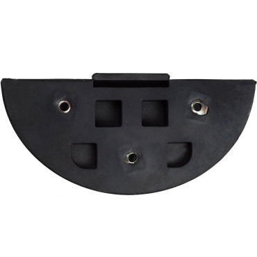 Seuil de rejet en caoutchouc, dimensions 180x395x60 mm.