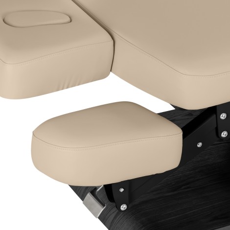 Sillón Relax SPA beige con base negra eléctrica — detalle del asiento