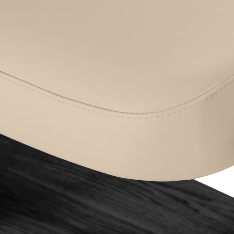 Sillón Relax SPA beige con base negra eléctrica — detalle del asiento