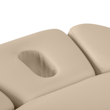 Sillón Relax SPA beige con base negra eléctrica — detalle del asiento