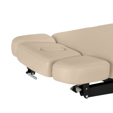 Poltrona SPA Sillon Relax beige con base nera — vista laterale
