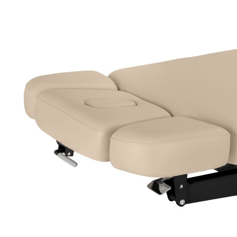 SPA kreslo Sillon Relax béžové s čiernou základňou — bočný pohľad