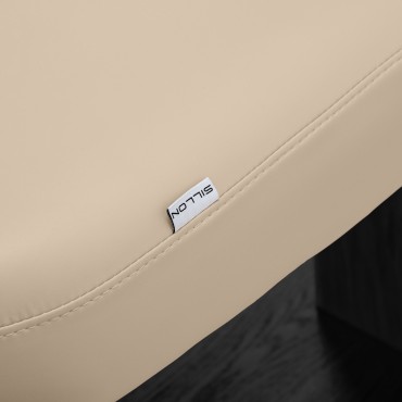 SPA-Liege Sillon Relax Beige mit schwarzer Basis — Detailaufnahme Oberfläche
